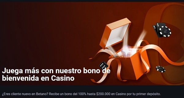 Betano bono de bienvenida de Casino