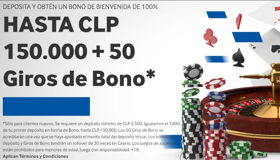 Bono de bienvenida de casino en Betway Chile