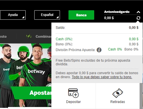 Como depositar en Betway Chile