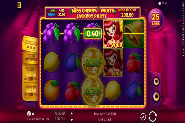 Miss Cherry Fruits Jackpot Party